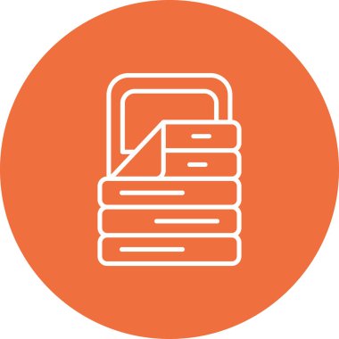 Belge simgesinin vektör illüstrasyonu