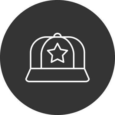 Şapka. Web simgesi vektör illüstrasyonu