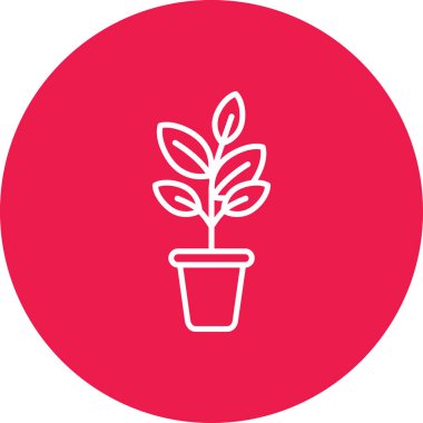 Çember vektör simgesindeki güzel çiçek