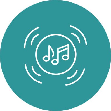 Vektör müzik simgesi illüstrasyonu