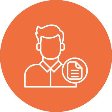 Panolu adam, vektör illüstrasyon simgesi