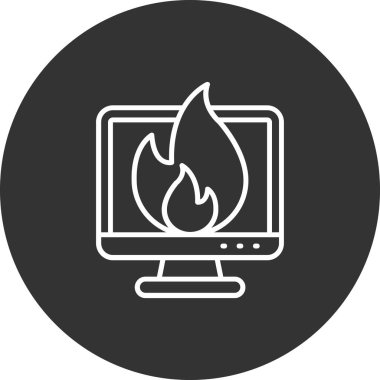 vektör ateş simgesi illüstrasyonu