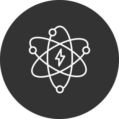 vektör atom simgesi illüstrasyonu