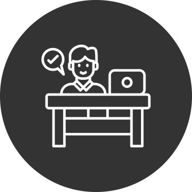 Bir kadın simgesinin vektör illüstrasyonu