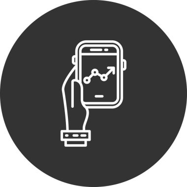 akıllı telefon simgesi vektör illüstrasyonu