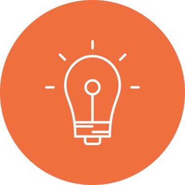 Ampul. Web simgesi basit tasarım