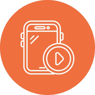 Saati olan bir cep telefonu