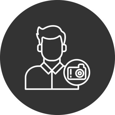 kamera hattı vektör simgesi