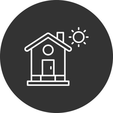 ev simgesi vektör illüstrasyonu