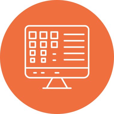 bilgisayar simgesi, vektör illüstrasyonu