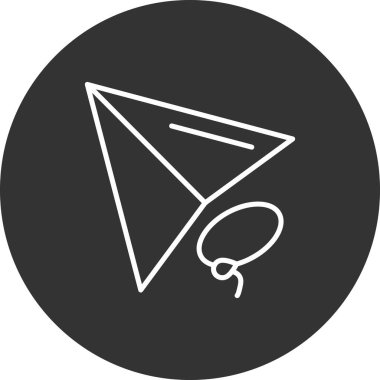 Vektör konumu simge illüstrasyonu