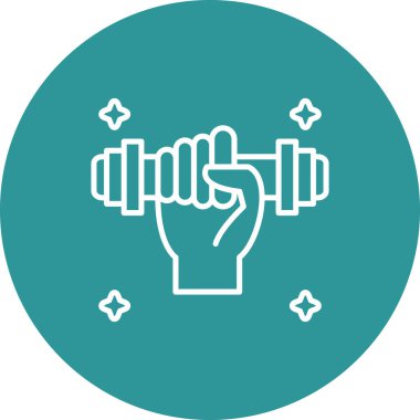 Modern dambıl simgesinin vektör çizimi