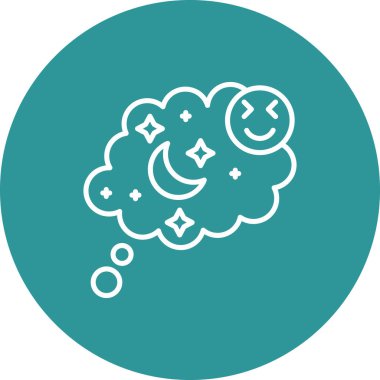 Bulut simgesi vektör illüstrasyonu