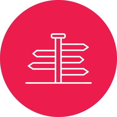 Bir bayrak simgesinin vektör illüstrasyonu