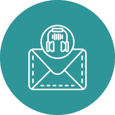 Posta simgesinin vektör illüstrasyonu