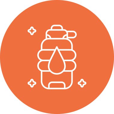 Su bırakma simgesinin vektör illüstrasyonu