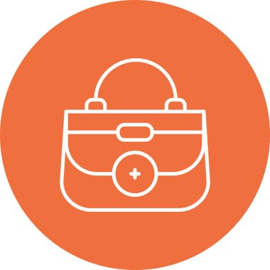 Çanta simgesinin vektör illüstrasyonu