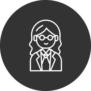 Vektör Avatar Simgesi illüstrasyonu