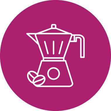 Kahve simgesinin vektör illüstrasyonu