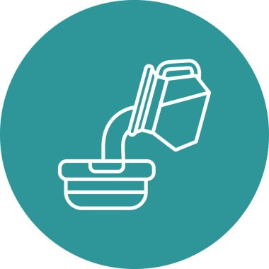 Alışveriş sepeti ikonu vektör illüstrasyonu