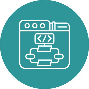 Web simgesi vektör illüstrasyonu