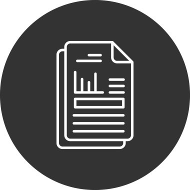 Belge simgesinin vektör illüstrasyonu