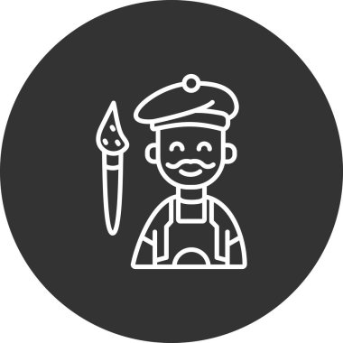 Bir korsan simgesinin vektör çizimi