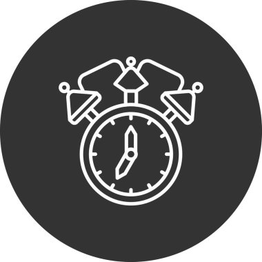 saat vektör simgesi modern basit illüstrasyon