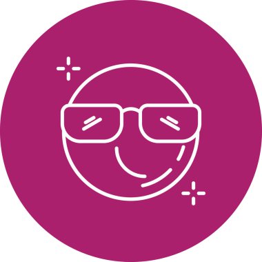 Mutlu Adam yüz ikon vektör illüstrasyon tasarımı