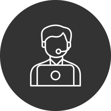 Yönetici simgesi vektör illüstrasyonu