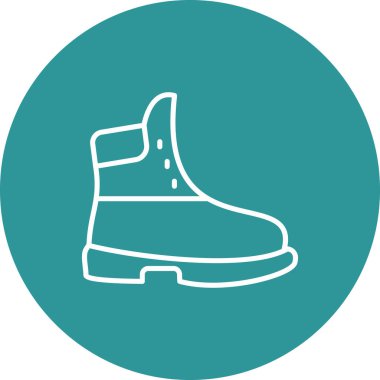 Ayakkabı. Web simgesi basit illüstrasyon