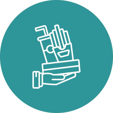 Modern simgenin vektör illüstrasyonu