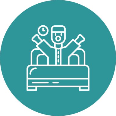 Bir sandalyenin vektör illüstrasyon simgesi