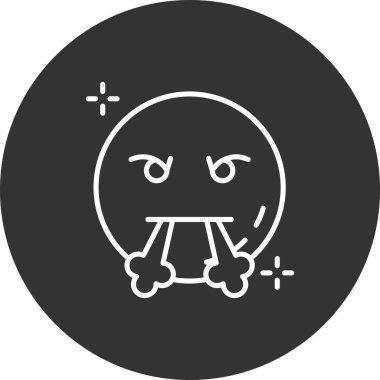 Moda Biçimli Emoji Simgesi İzole Arkaplan