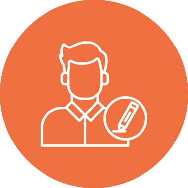 İnsan simgesinin vektör illüstrasyonu