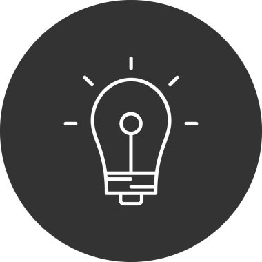 ampul simgesi vektör illüstrasyonu