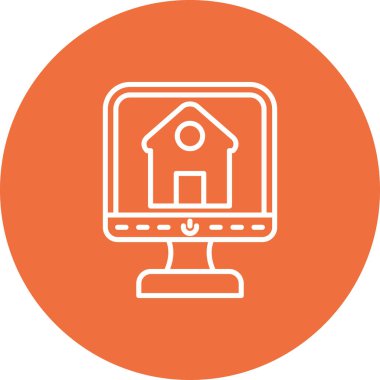 Modern yapı simgesinin vektör illüstrasyonu