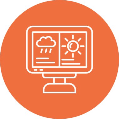 bulut web simgesi basit illüstrasyon