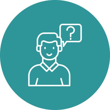 İnsan simgesinin vektör illüstrasyonu