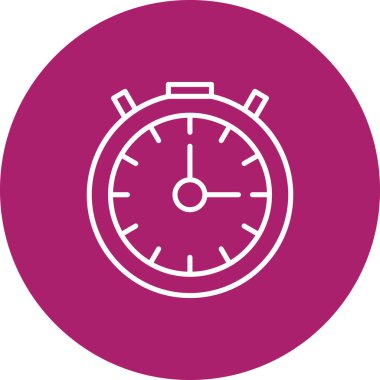 Alarm saat simgesi vektör illüstrasyonu