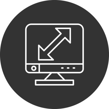 seo modern simgesinin vektör illüstrasyonu