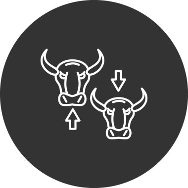 inek vektör düz simge