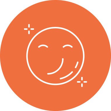 Gülümse ikon vektör illüstrasyonu