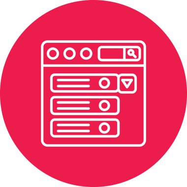 seo modern simgesinin vektör illüstrasyonu