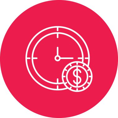 Zaman simgesi vektör illüstrasyonu