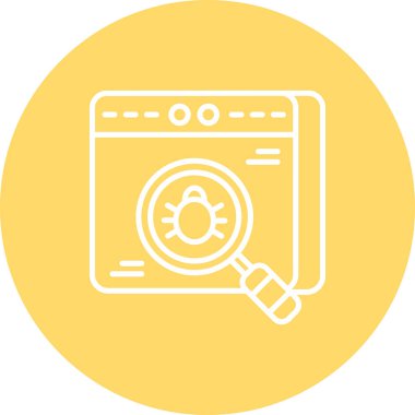 Web Tarayıcı. Web simgesi vektör illüstrasyonu