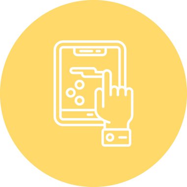 Akıllı telefon modern simgesinin vektör çizimi