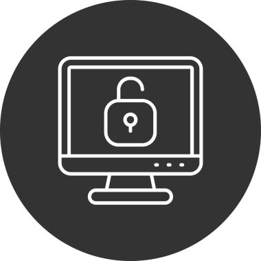 ikon vektör illüstrasyonunu kilitle