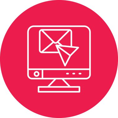 Vektör E- posta simgesi illüstrasyonu