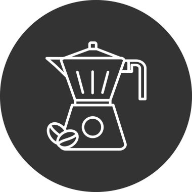 kahve makinesi vektör resimleme simgesi